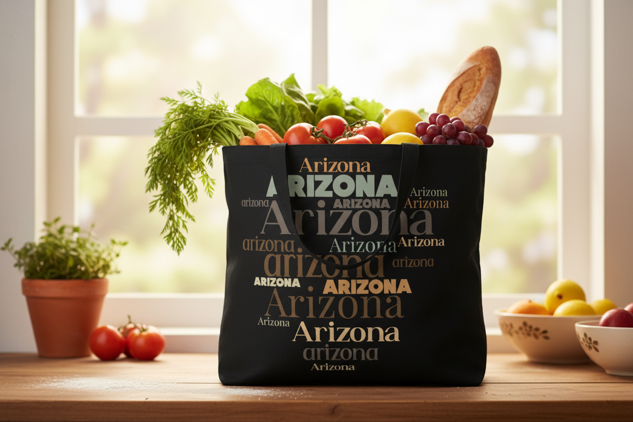 Black Beach Bag Grocery Lifestyle