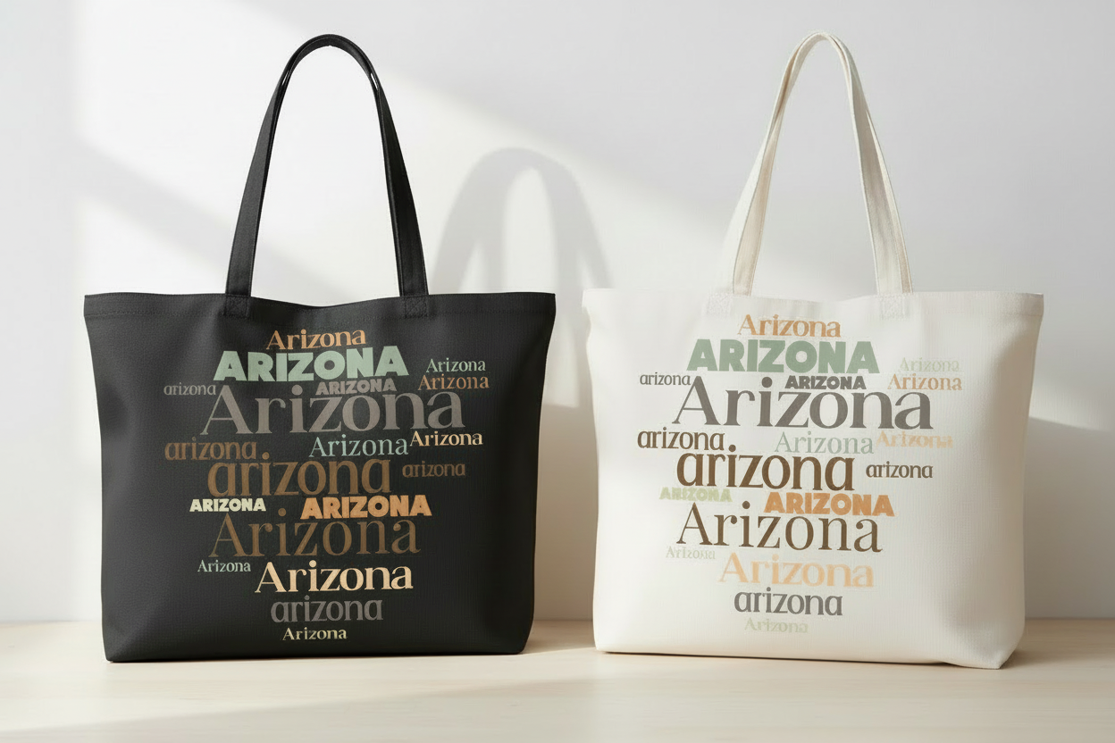 Black & White Beach Bag Combined Shot - Very Short Handles