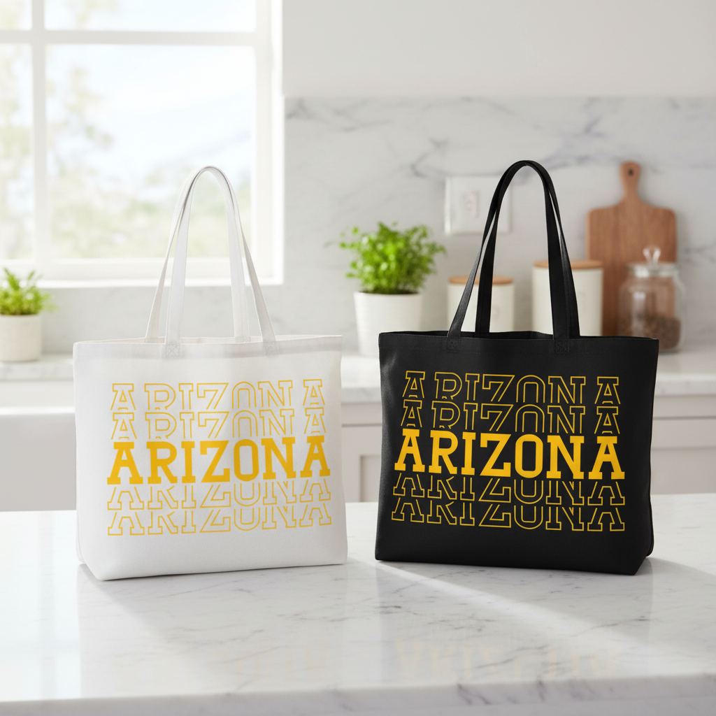 Black & White Totes Together - Combined Shot (Short Handle)