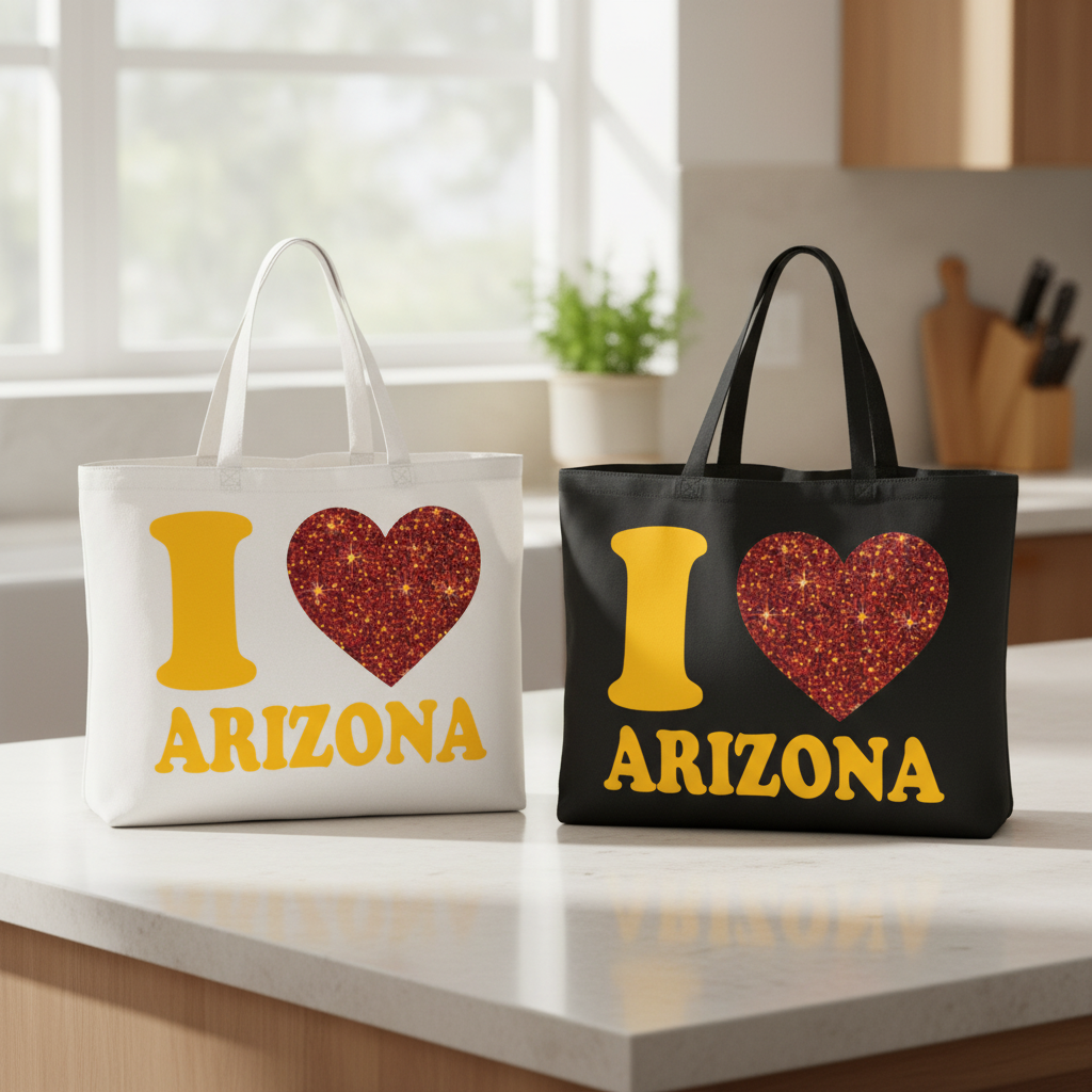 Black & White Totes Together - Combined Shot (Short Handle)