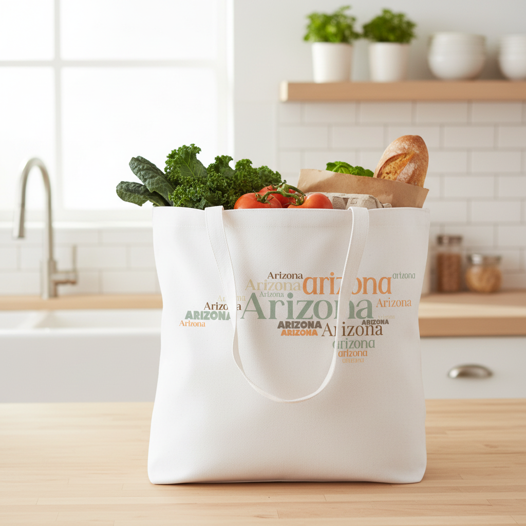 White Tote - Kitchen Lifestyle (Short Handle)