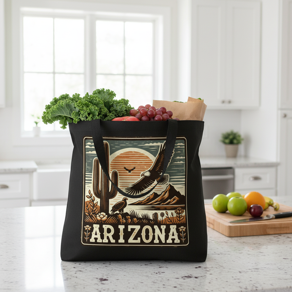 Black Tote - Kitchen Lifestyle (Short Handle)