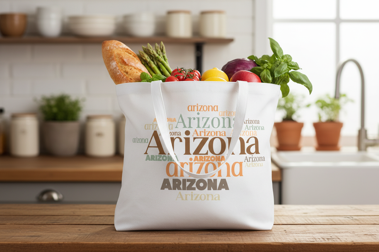 White Beach Bag - Grocery Lifestyle