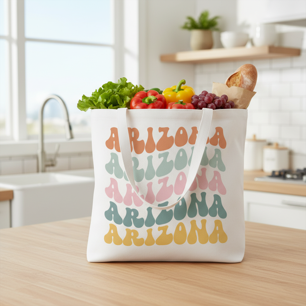 White Tote - Kitchen Lifestyle (Short Handle)