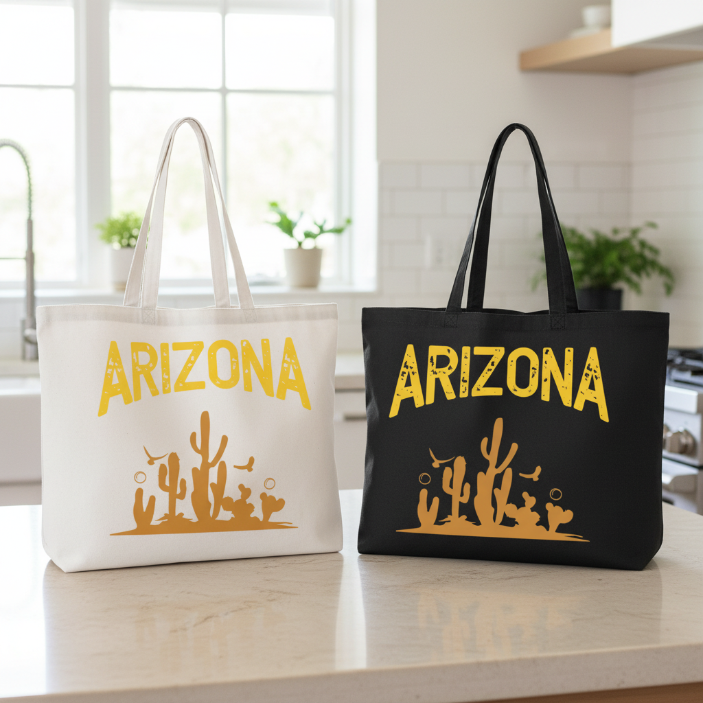 Black & White Totes Together - Combined Shot (Short Handle)