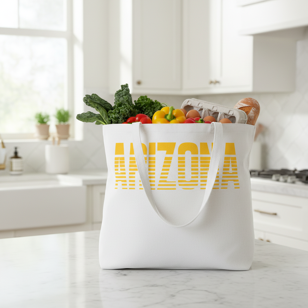 White Tote - Kitchen Lifestyle (Short Handle)