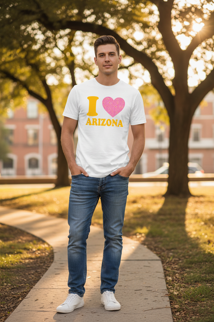 White t-shirt male lifestyle