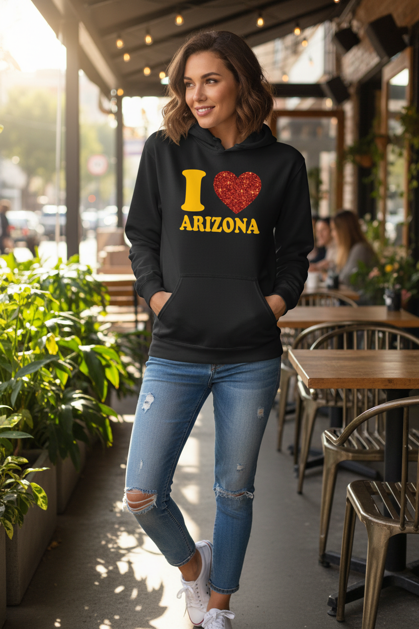 Black hoodie female lifestyle