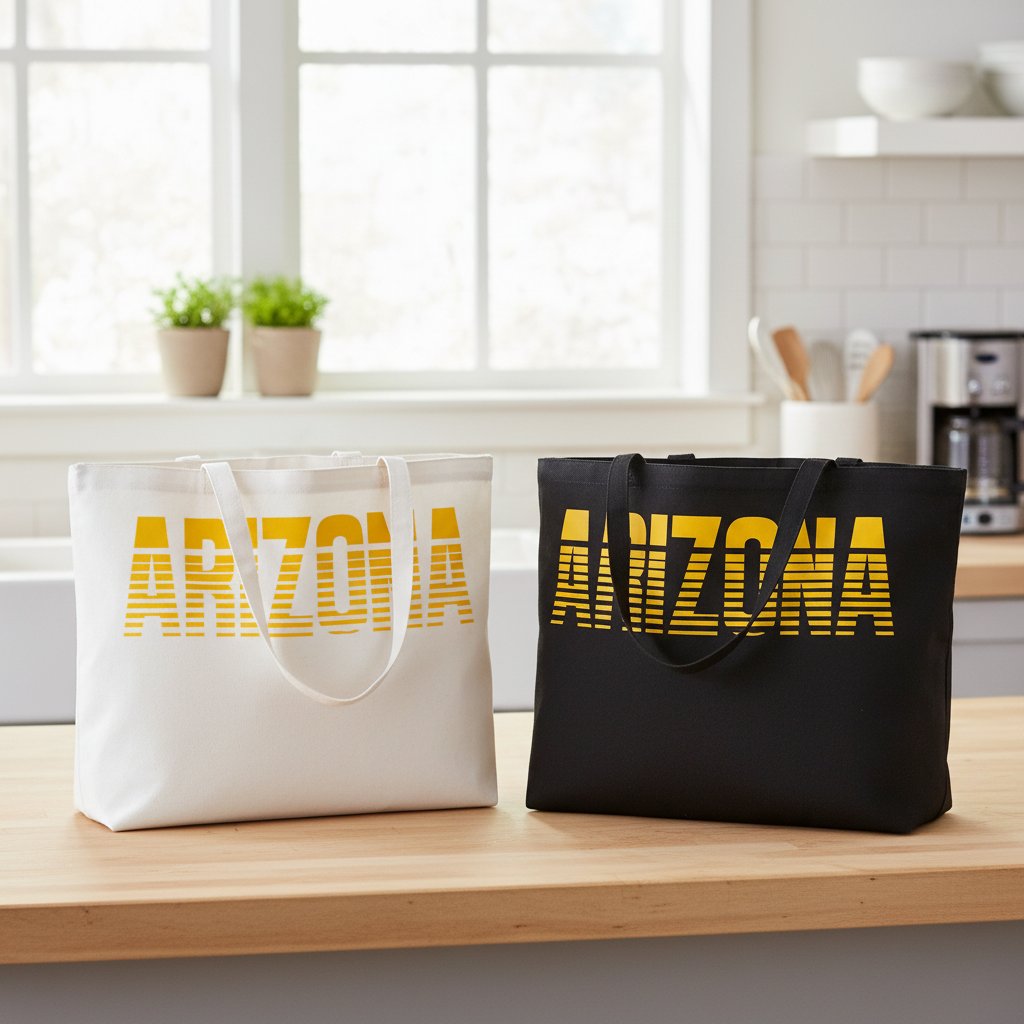 Black & White Totes Together - Combined Shot (Short Handle)