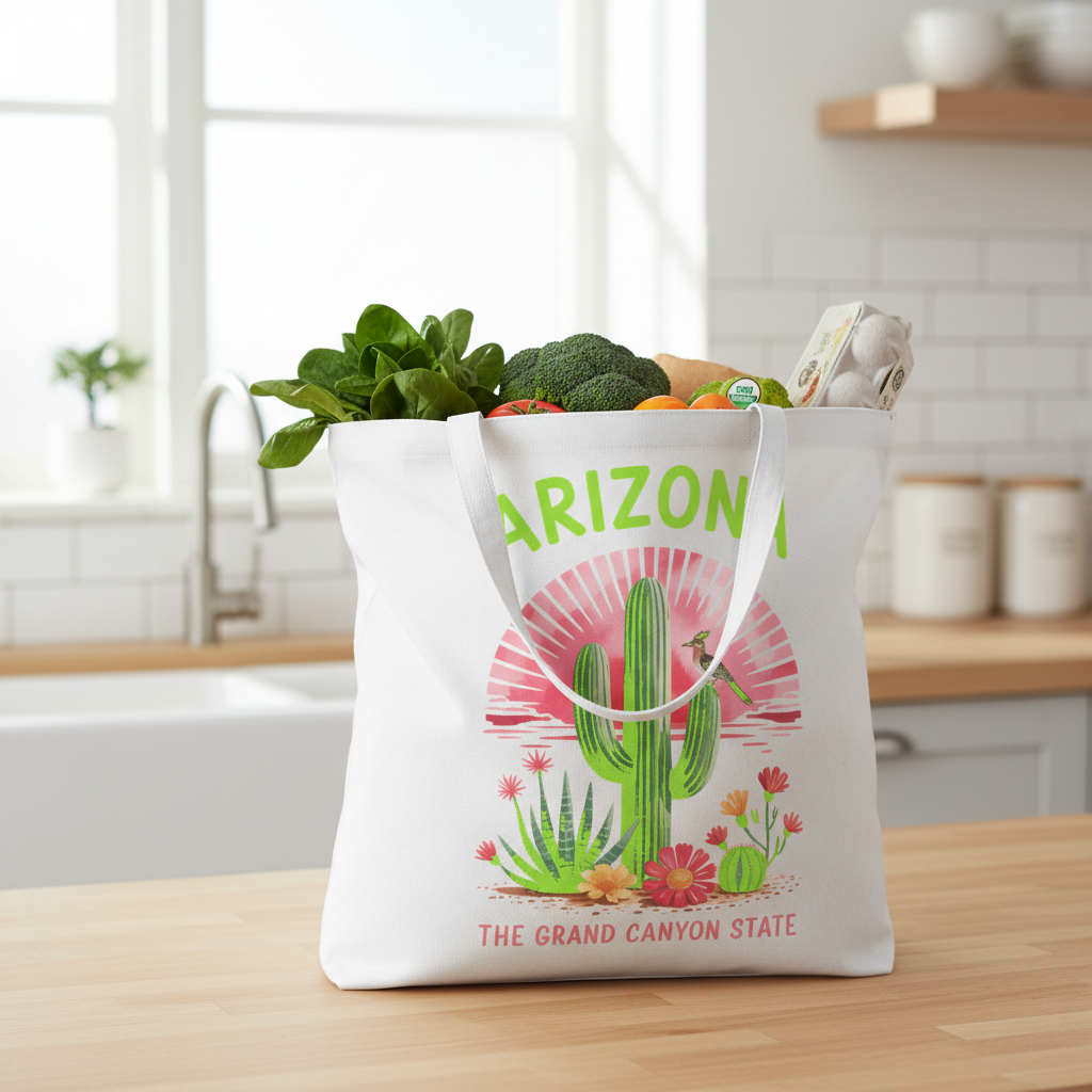 White Tote - Kitchen Lifestyle (Short Handle)