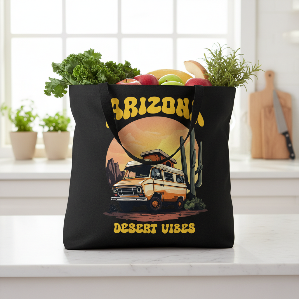 Black Tote - Kitchen Lifestyle (Short Handle)