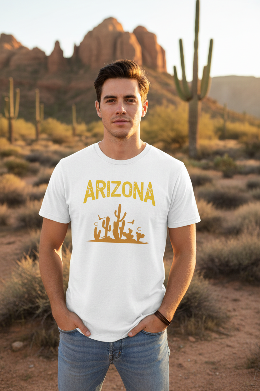 White t-shirt male lifestyle