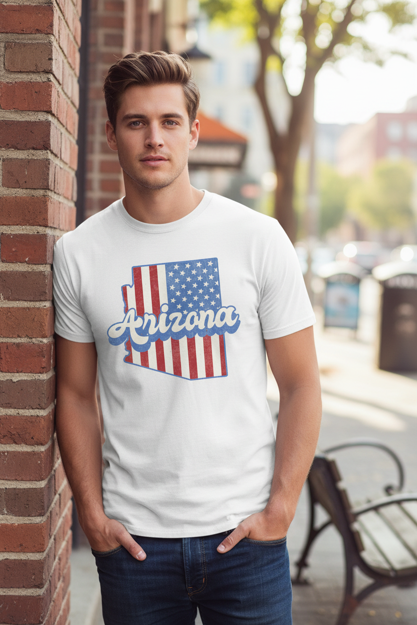 White t-shirt male lifestyle