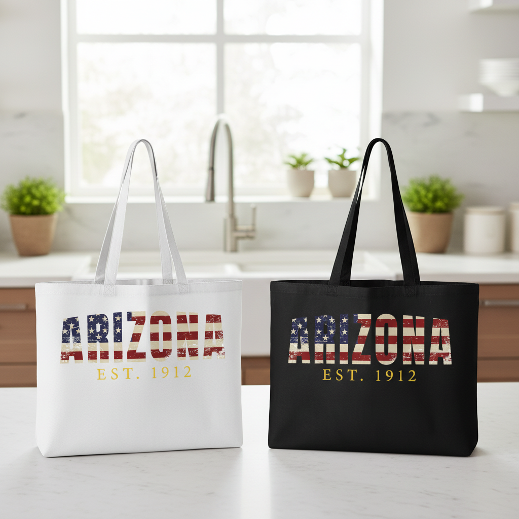 Black & White Totes Together - Combined Shot (Short Handle)