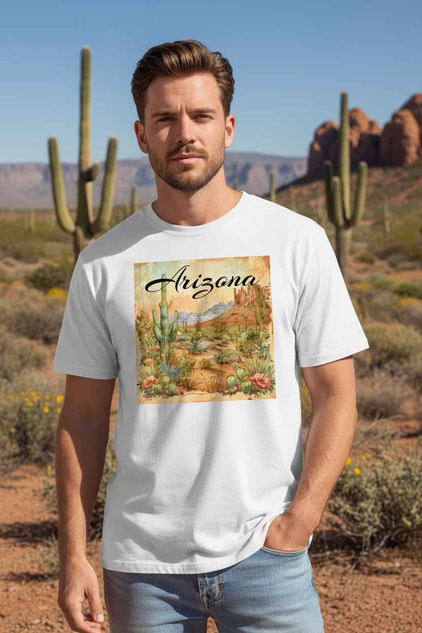 White t-shirt male lifestyle