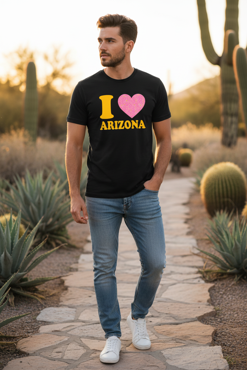 Black t-shirt male lifestyle