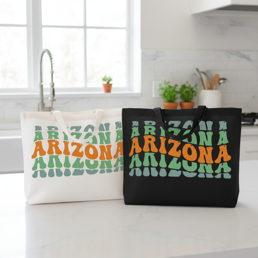 Black & White Totes Together - Combined Shot (Short Handle)