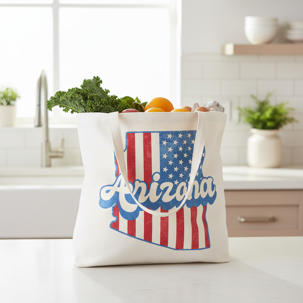 White Tote - Kitchen Lifestyle (Short Handle)