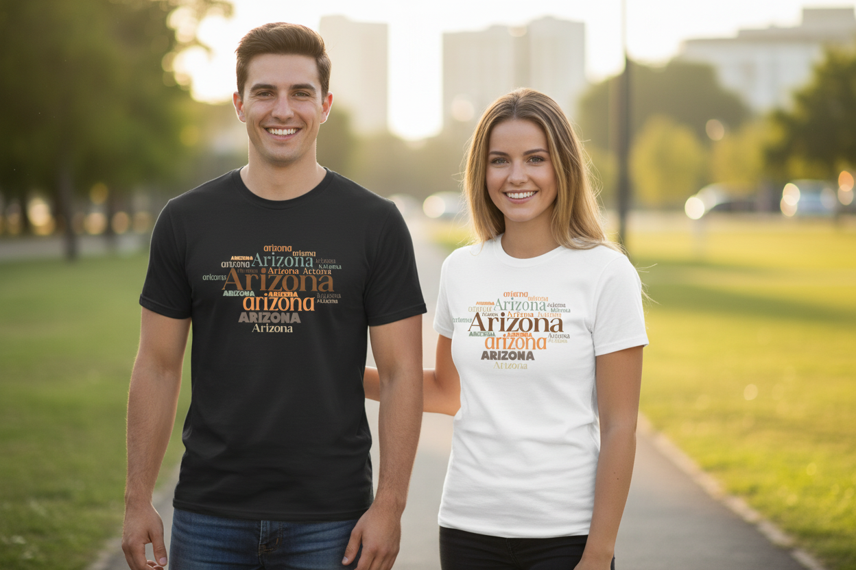 100% USA Cotton T-Shirt Design 0101 - Arizona Swag