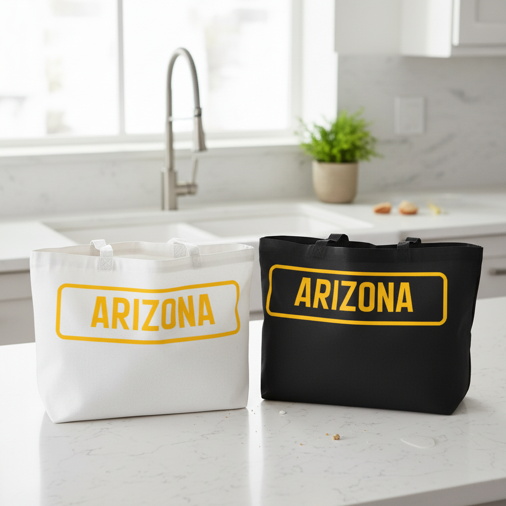 Black & White Totes Together - Combined Shot (Short Handle)