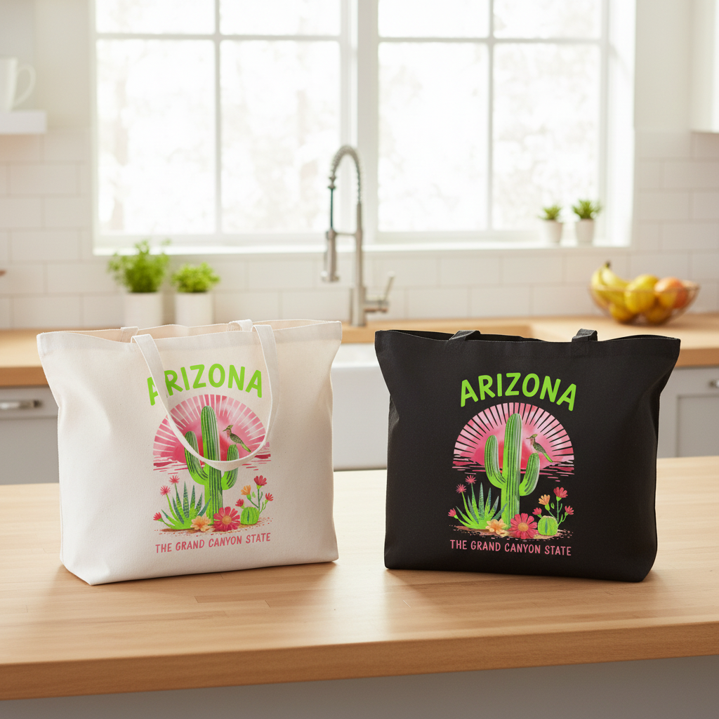 Black & White Totes Together - Combined Shot (Short Handle)