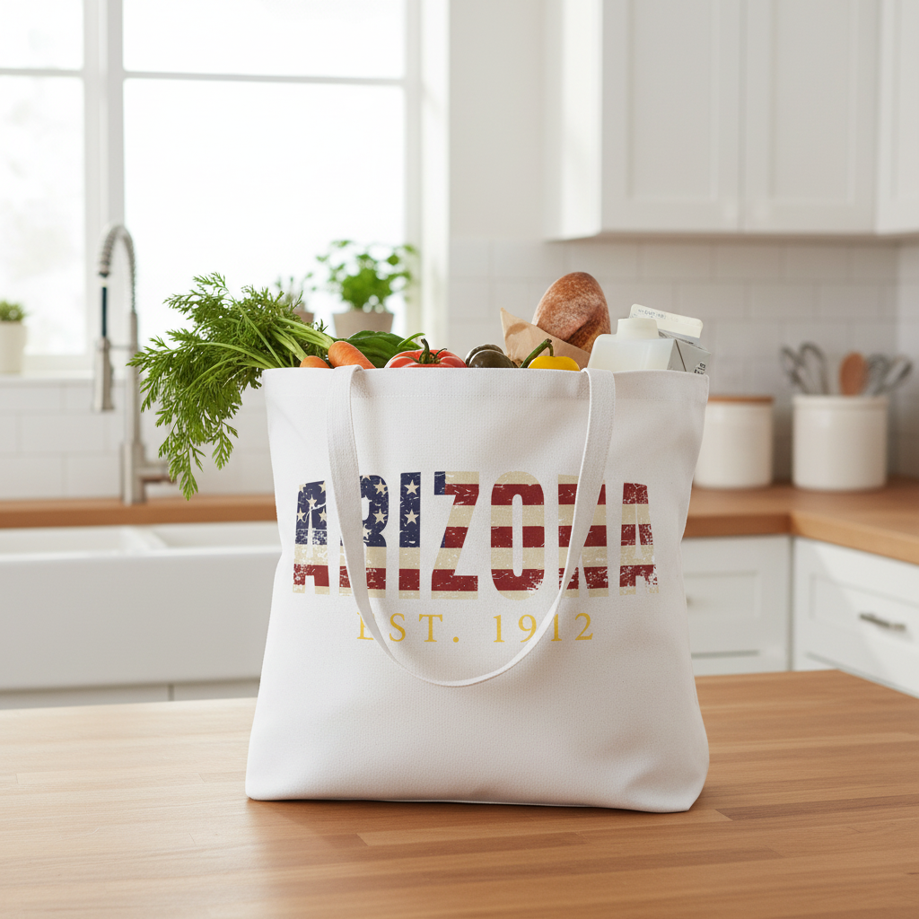 White Tote - Kitchen Lifestyle (Short Handle)