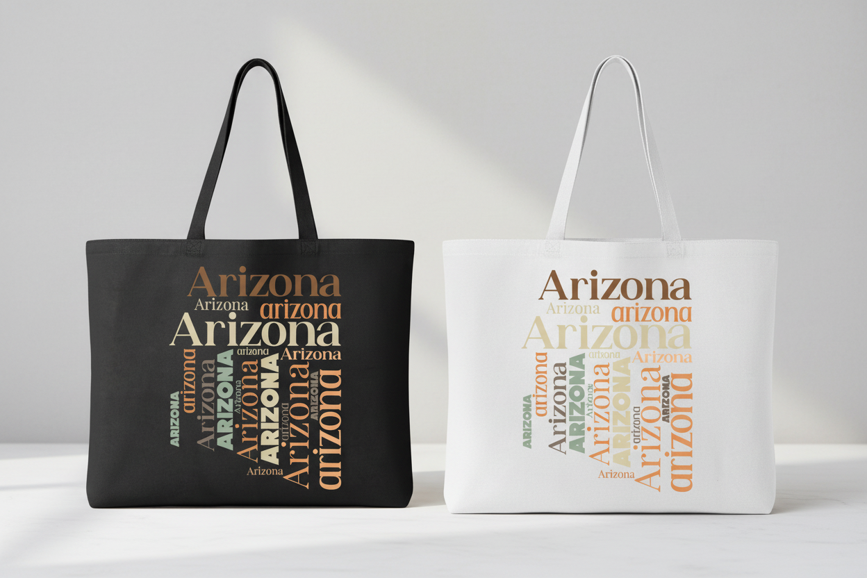 Black and White Beach Bag - Combined Shot