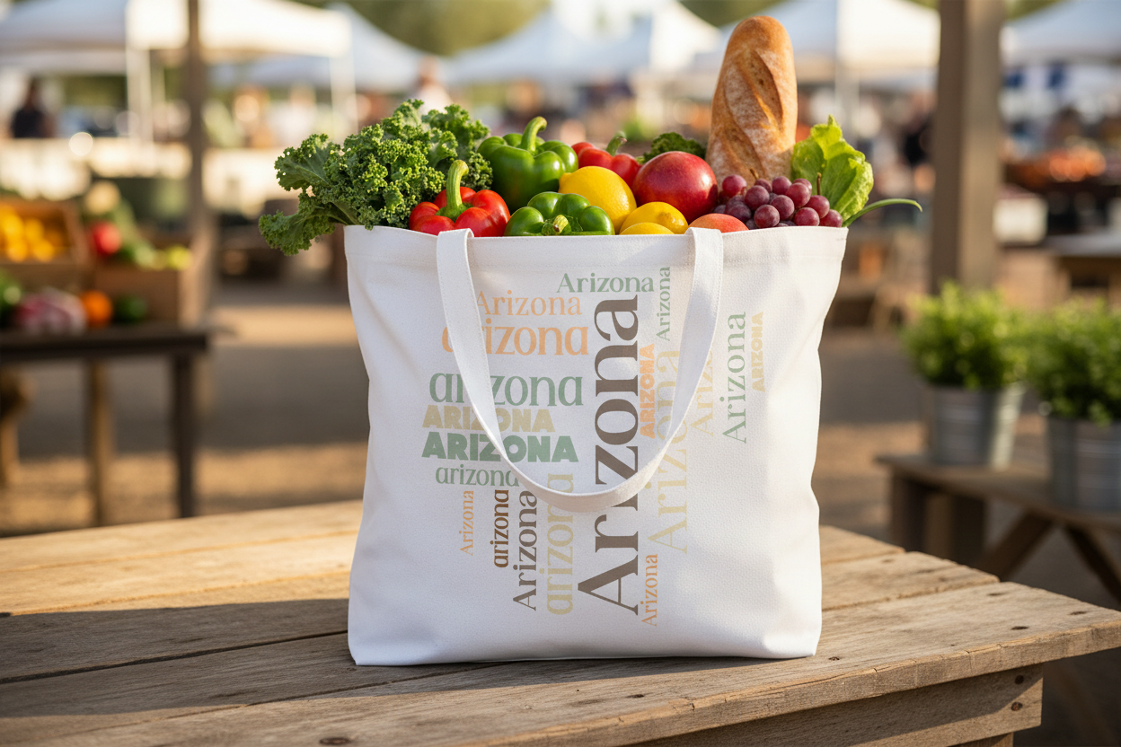 White Beach Bag - Grocery Lifestyle