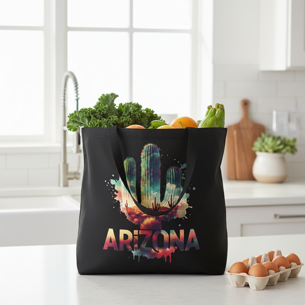 Black Tote - Kitchen Lifestyle (Short Handle)