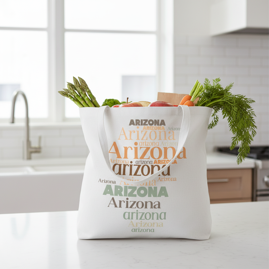 White Tote - Kitchen Lifestyle (Short Handle)