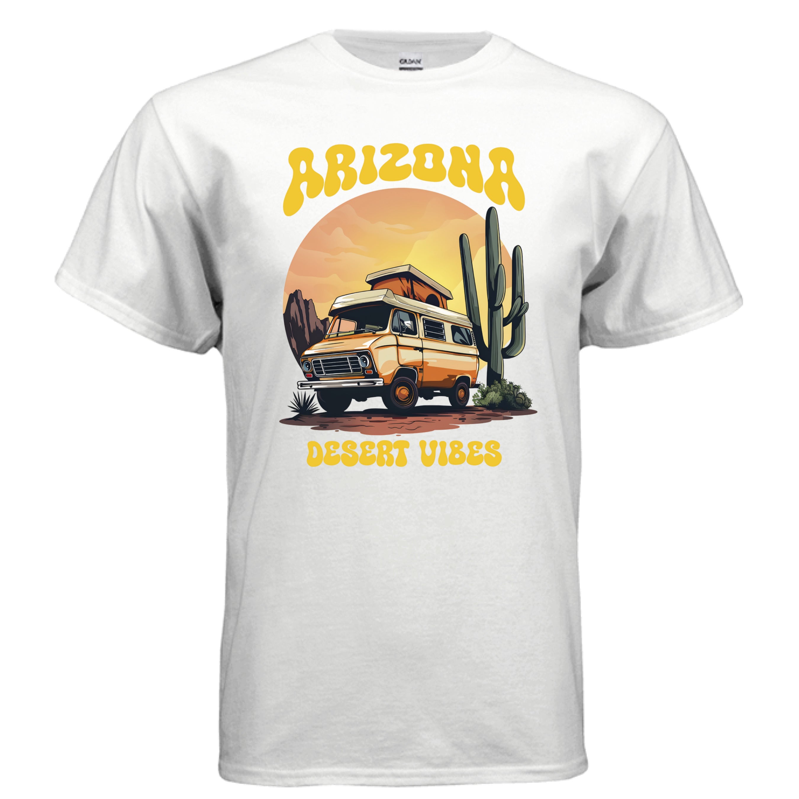 Gildan G200 Ultra Cotton T-Shirt 100% USA cotton rib collar tear-away label double-needle hems