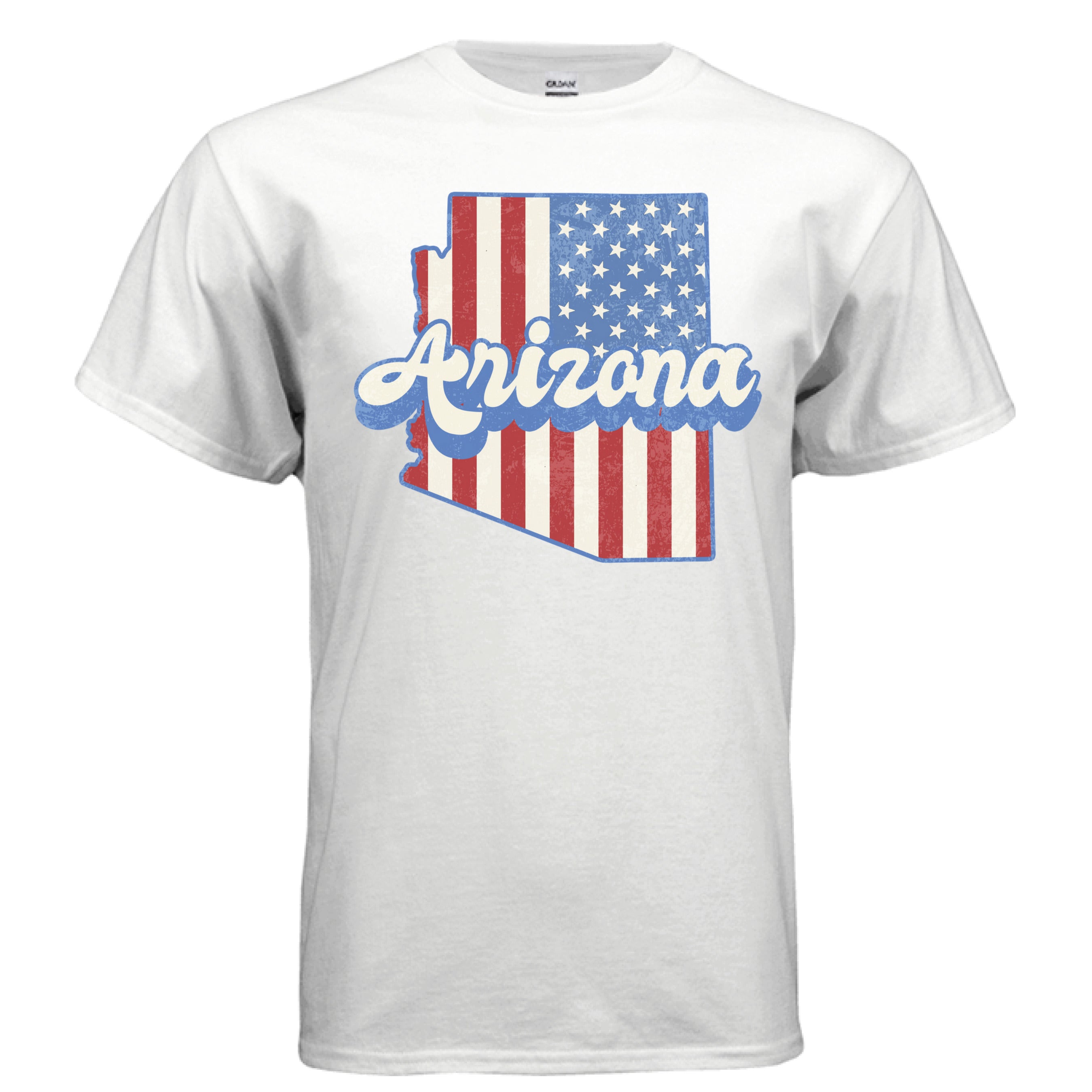 T-Shirt Design 0113 on Gildan G200 100% USA cotton tee with rib collar tear away label and double needle hems