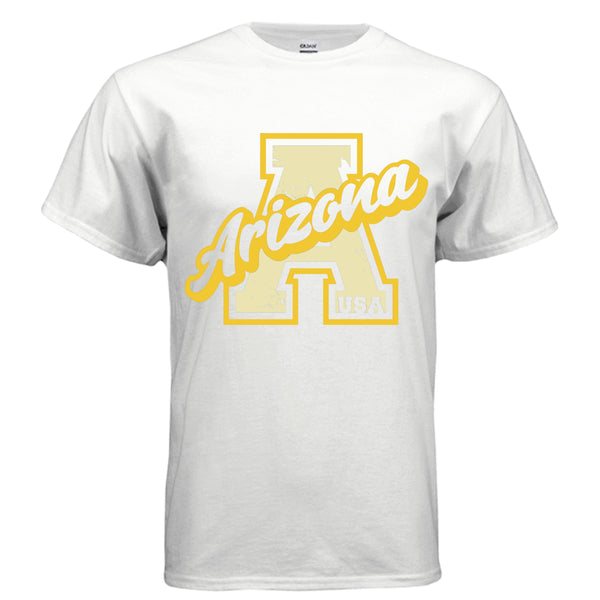 Gildan G200 100% USA cotton tee T-Shirt Design 0116 rib collar double-needle hems tear away label