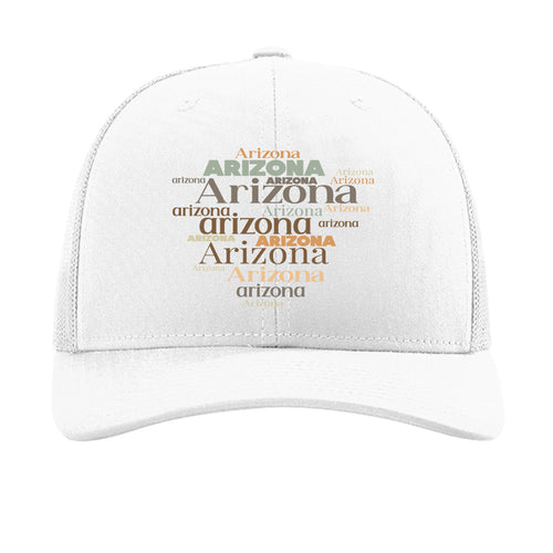 Richardson 112 0102 snapback trucker cap with 60/40 cotton crown and 100% polyester mesh back structured six-panel mid-profile