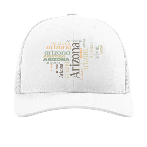 Richardson 112 Hat Design 0103 snapback trucker cap 60/40 cotton/poly front 100% polyester mesh back pre-curved contrast visor