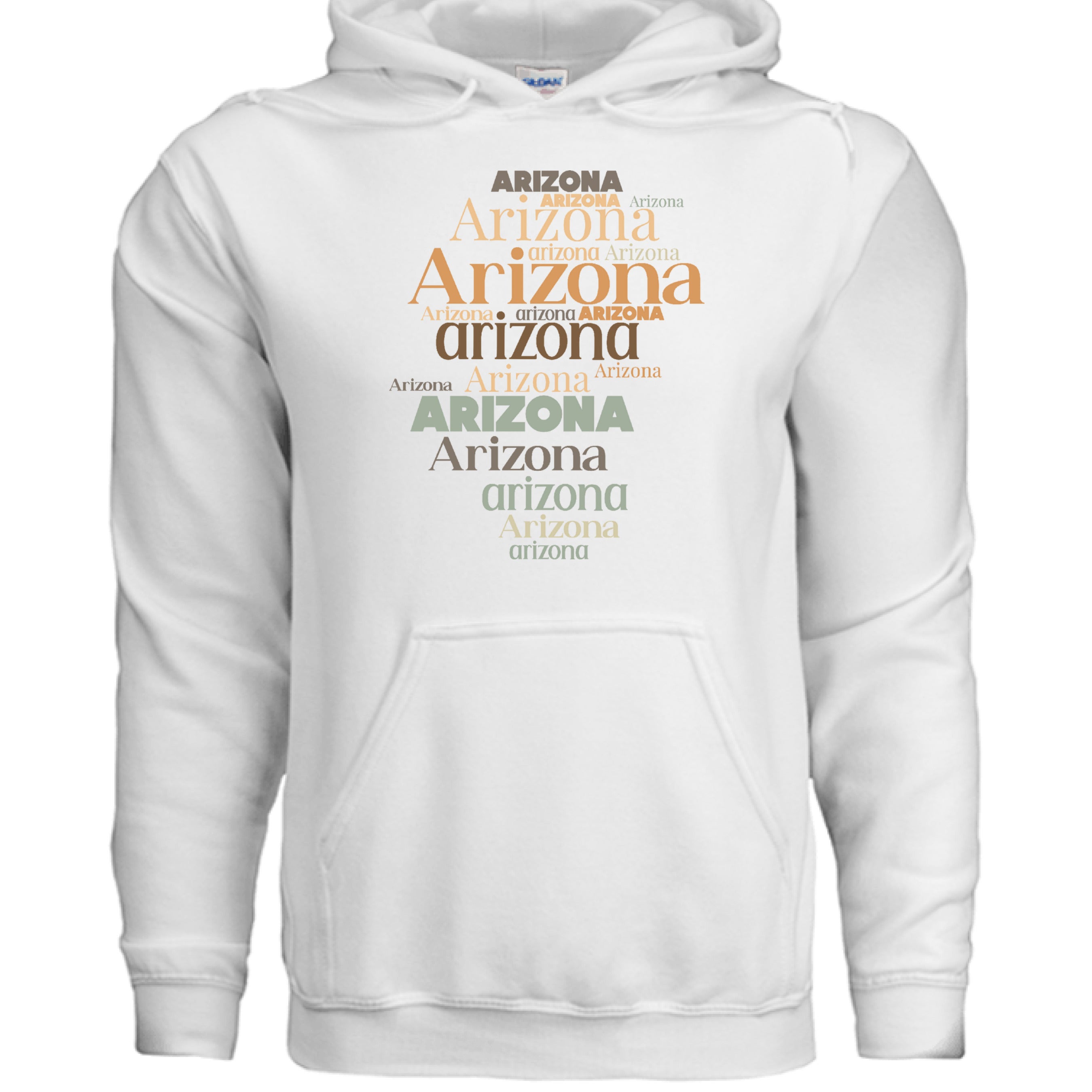 Gildan SF500 Softstyle pullover hoodie 80% ring-spun cotton 20% polyester two-piece jersey-lined hood flat draw cords tearaway label