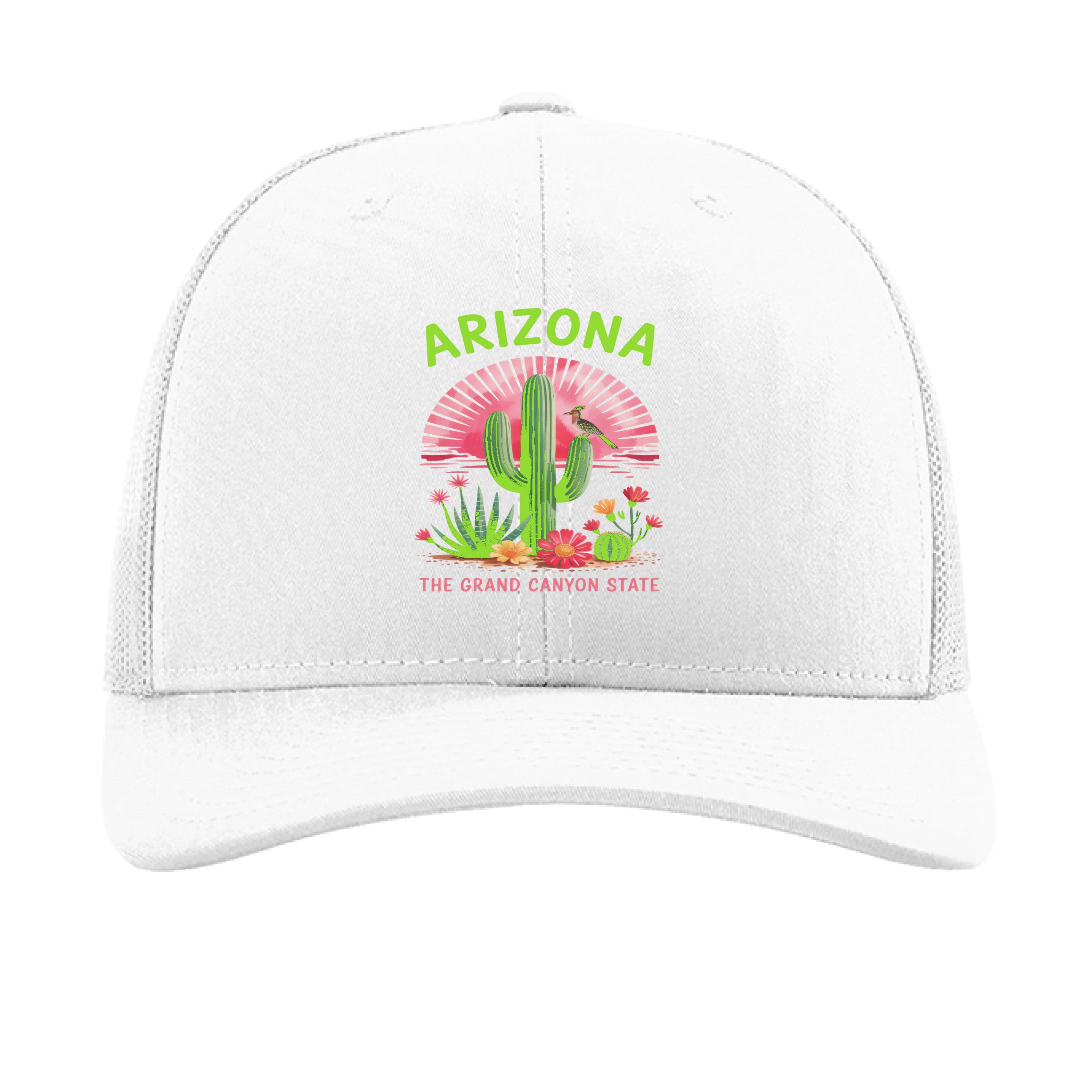 Richardson Trucker Snapback cap 60/40 cotton-poly front 100% polyester mesh back adjustable snapback