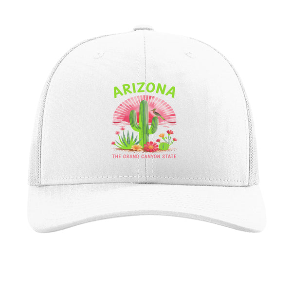 Richardson Trucker Snapback cap 60/40 cotton-poly front 100% polyester mesh back adjustable snapback