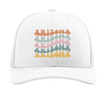 Richardson snapback trucker cap 60/40 cotton/polyester 100% polyester mesh back pre-curved contrast visor adjustable plastic snapback