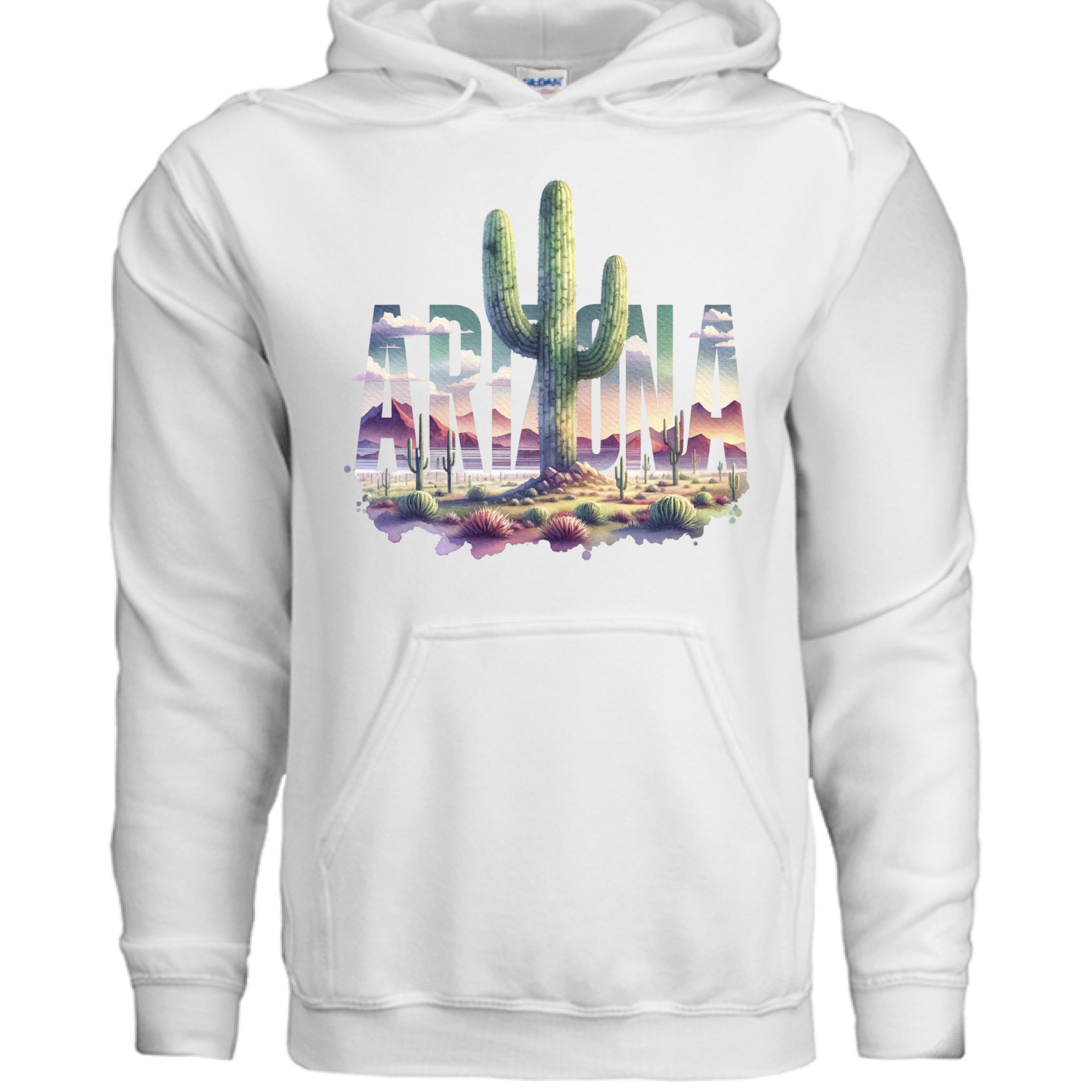 Gildan SF500 Softstyle pullover hoodie Design 0123 80% ring-spun cotton 20% polyester jersey-lined hood drawcords tearaway label